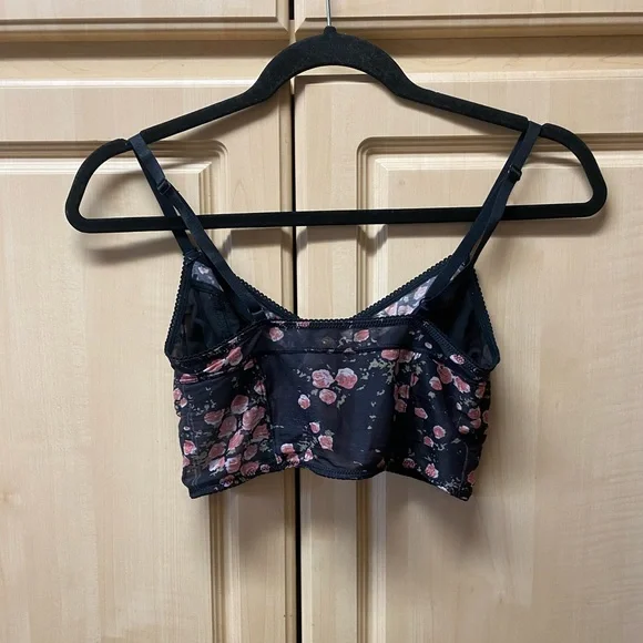 Free People Intimately Vintage Floral Cropped Bralette Size Small - Picture 2 of 8